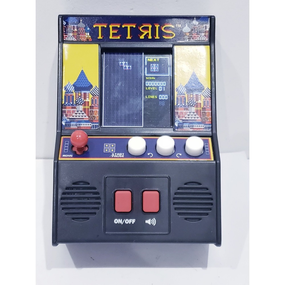 Tetris Hand Held Mini Arcade Electronic Game with Sound - Tested & Works